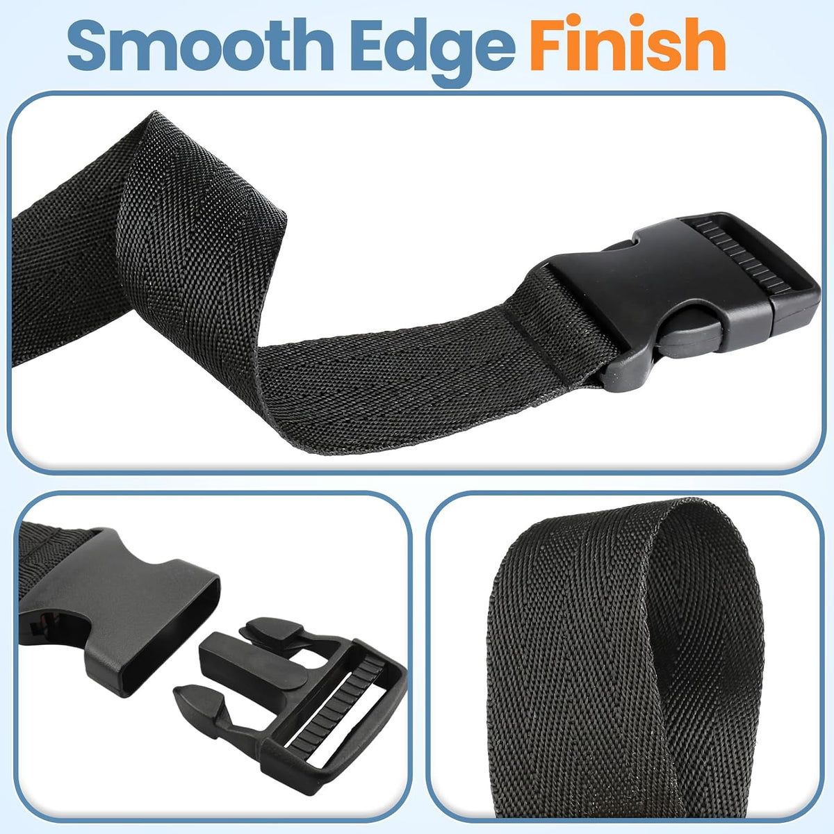 SilkTension 7-Piece Nylon Bondage Strap Restraint Set for Couples