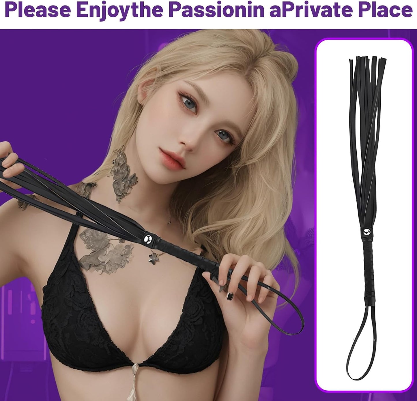 MidnightDominion 15 Pcs BDSM Bondage Kit for Couples