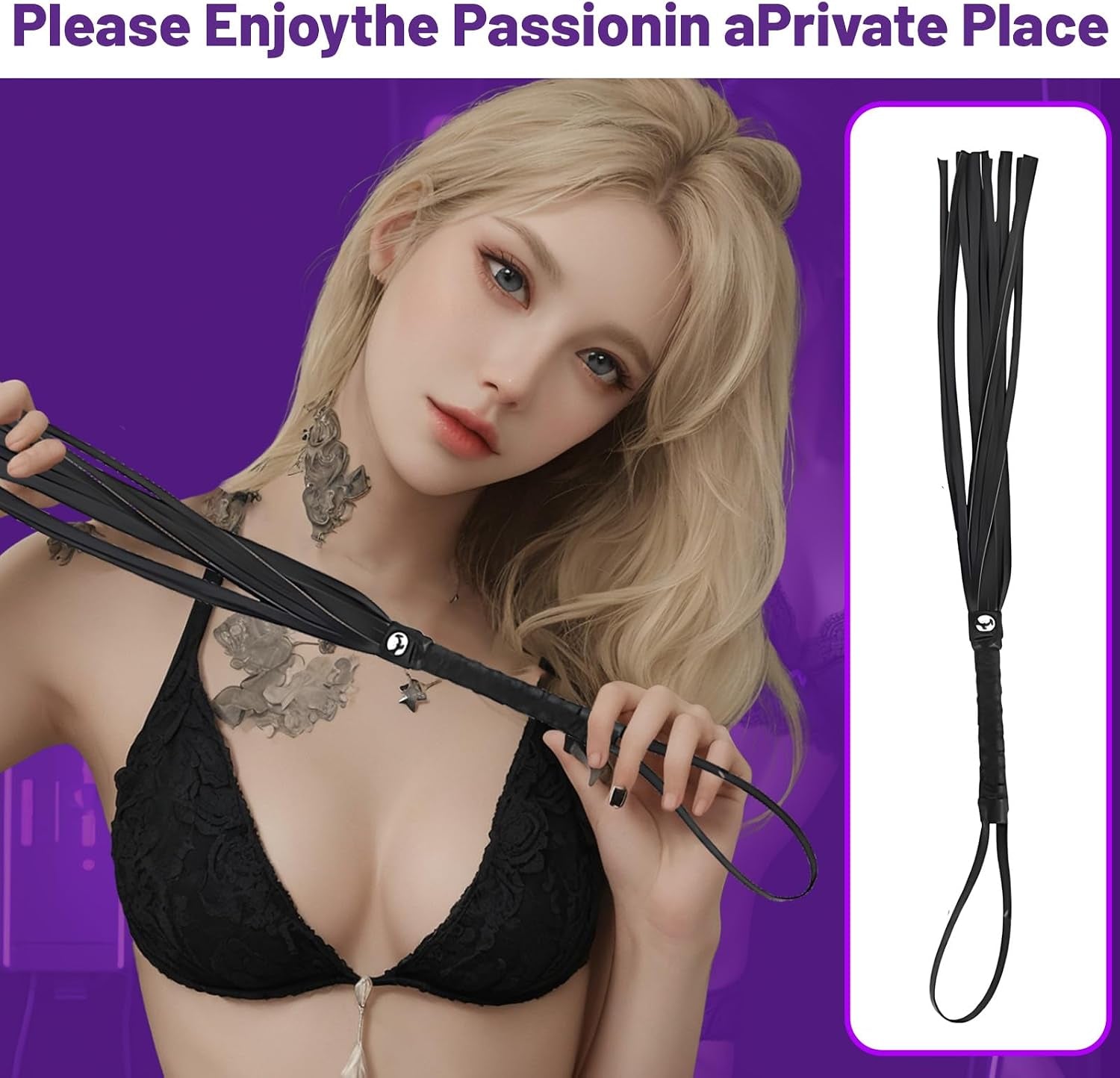 MidnightDominion 15 Pcs BDSM Bondage Kit for Couples