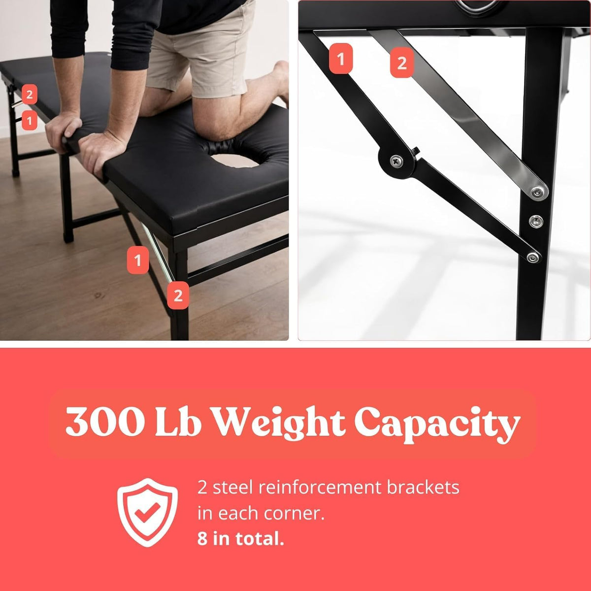 TheVoid Foldable Milking Table with Dual Openings and Open Underframe