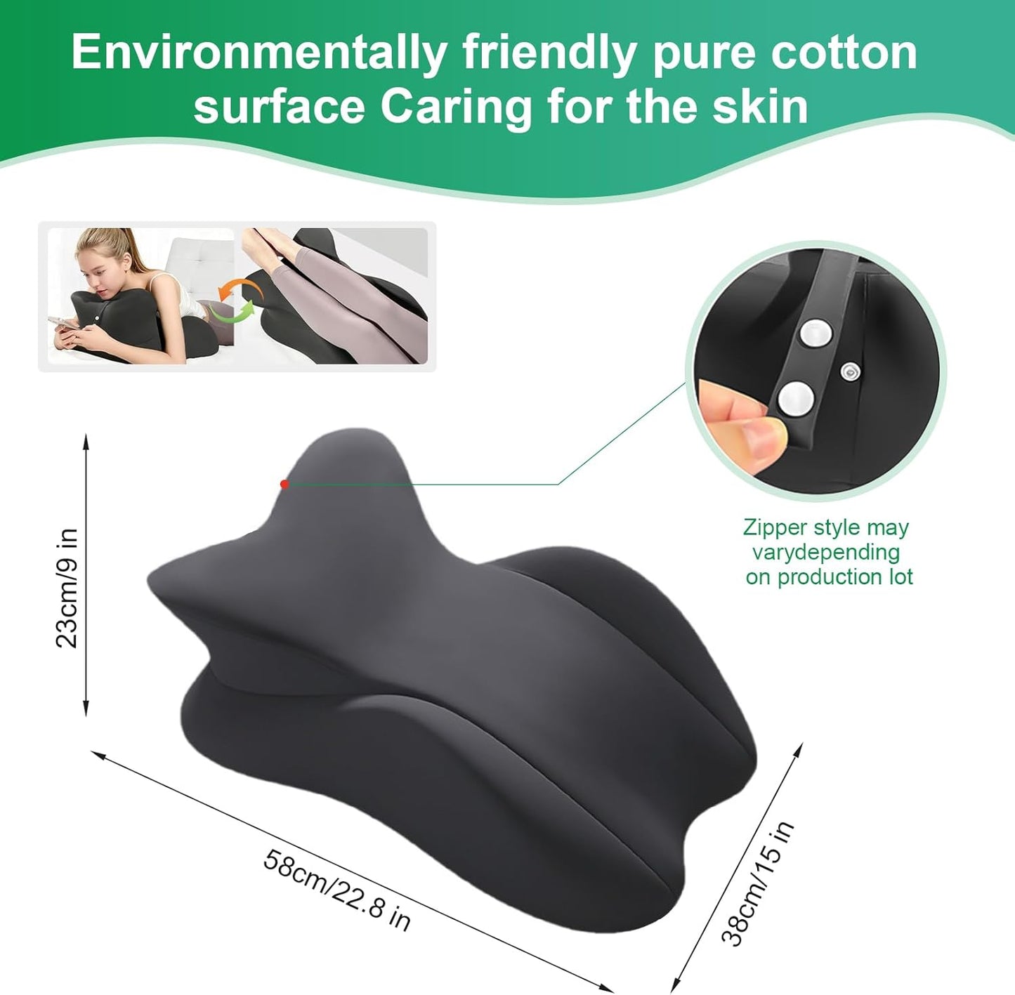 AllureAscent 27° Sex Position Wedge Pillow for Couples