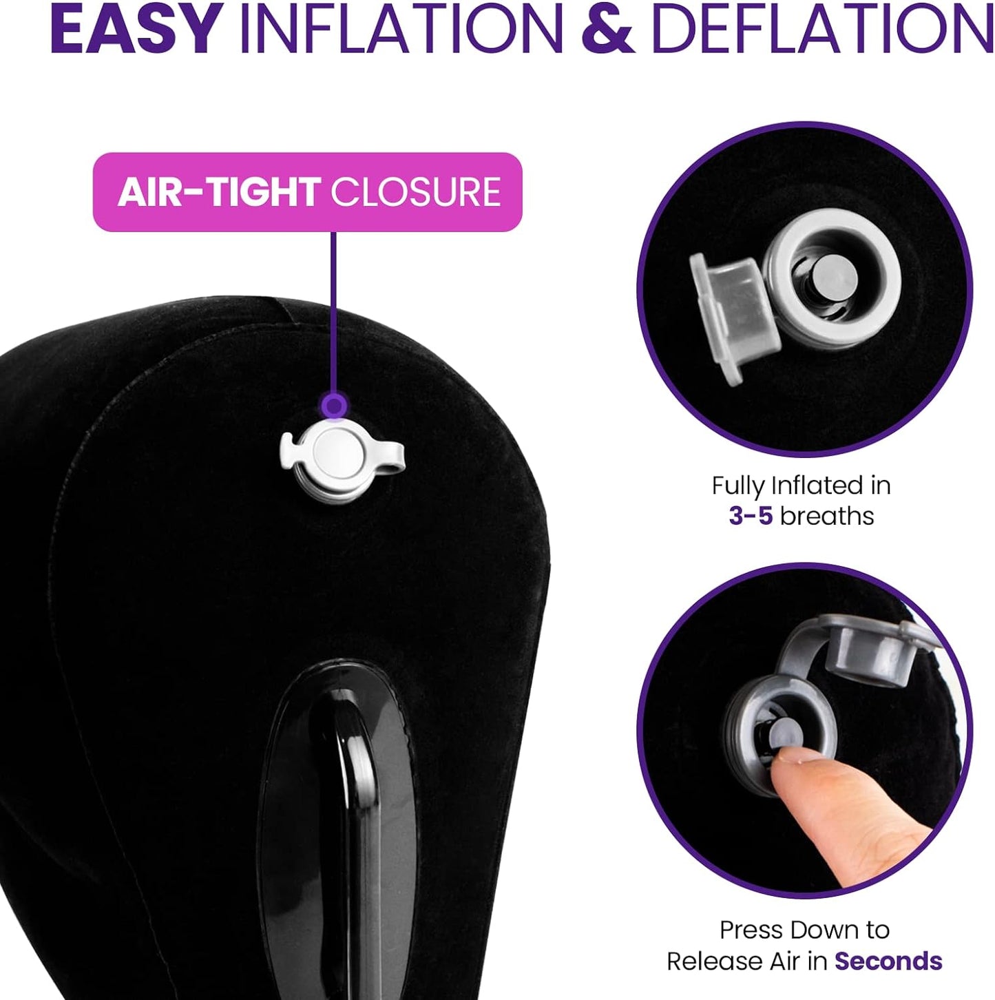 DualMuse Inflatable Sex Pillow Set | Wedge & Toy Mount