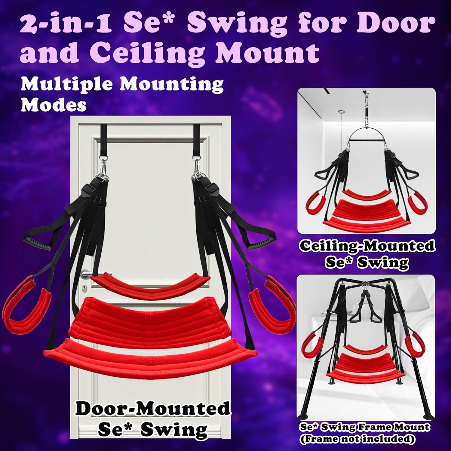 FreeFall 360° Spinning Sex Swing for Couples | Padded & Adjustable