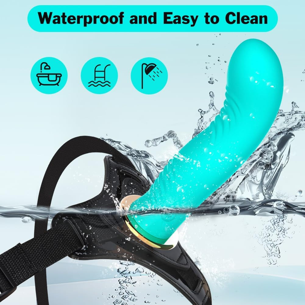VividPulse Vibrating Strap-On Dildo | Remote, 10 Modes 4 Speeds