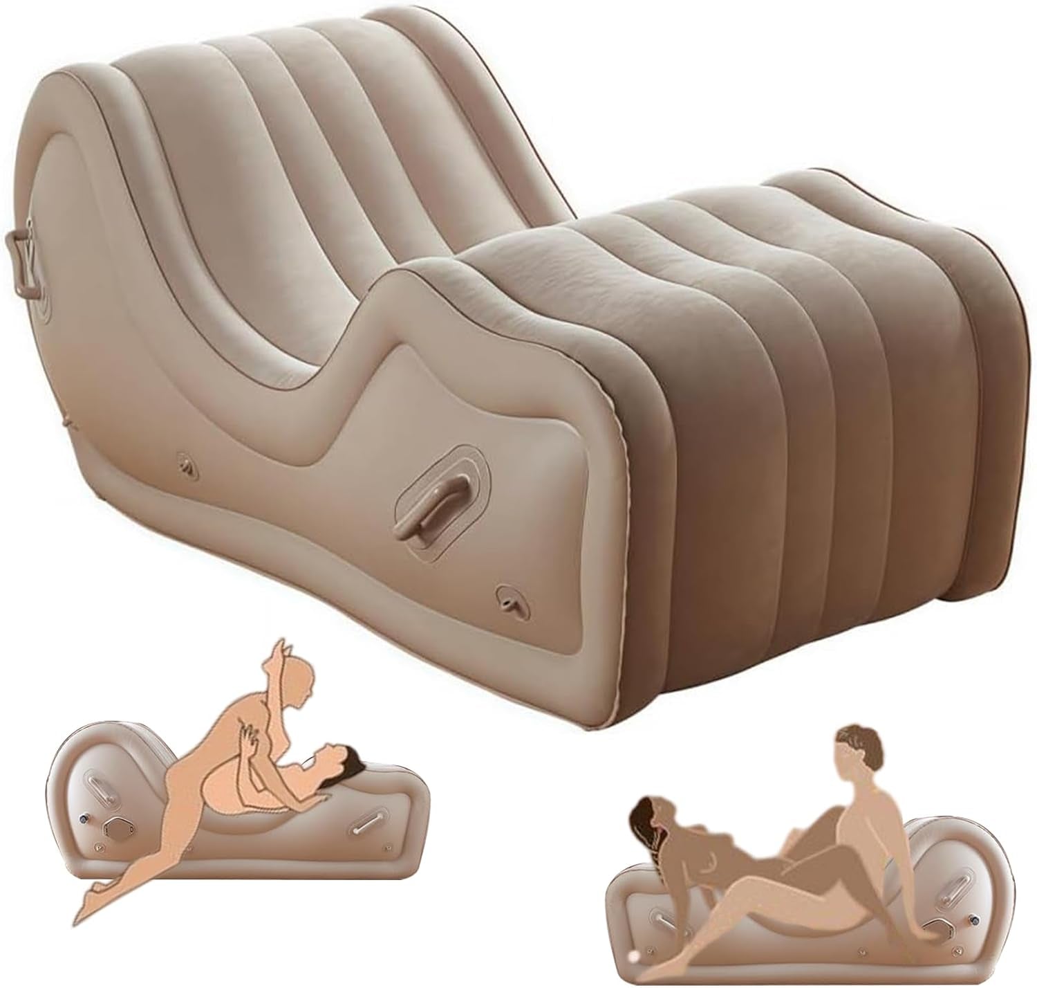 Automatic Inflatable Sex Sofa for G Spot Positioning, Built-In Air Pump Bondage Chair, Adult Sex Furniture for Couples, BDSM Positioning Cushion BDSM Position Pillow Ramp Cushion Adult Sex Toys