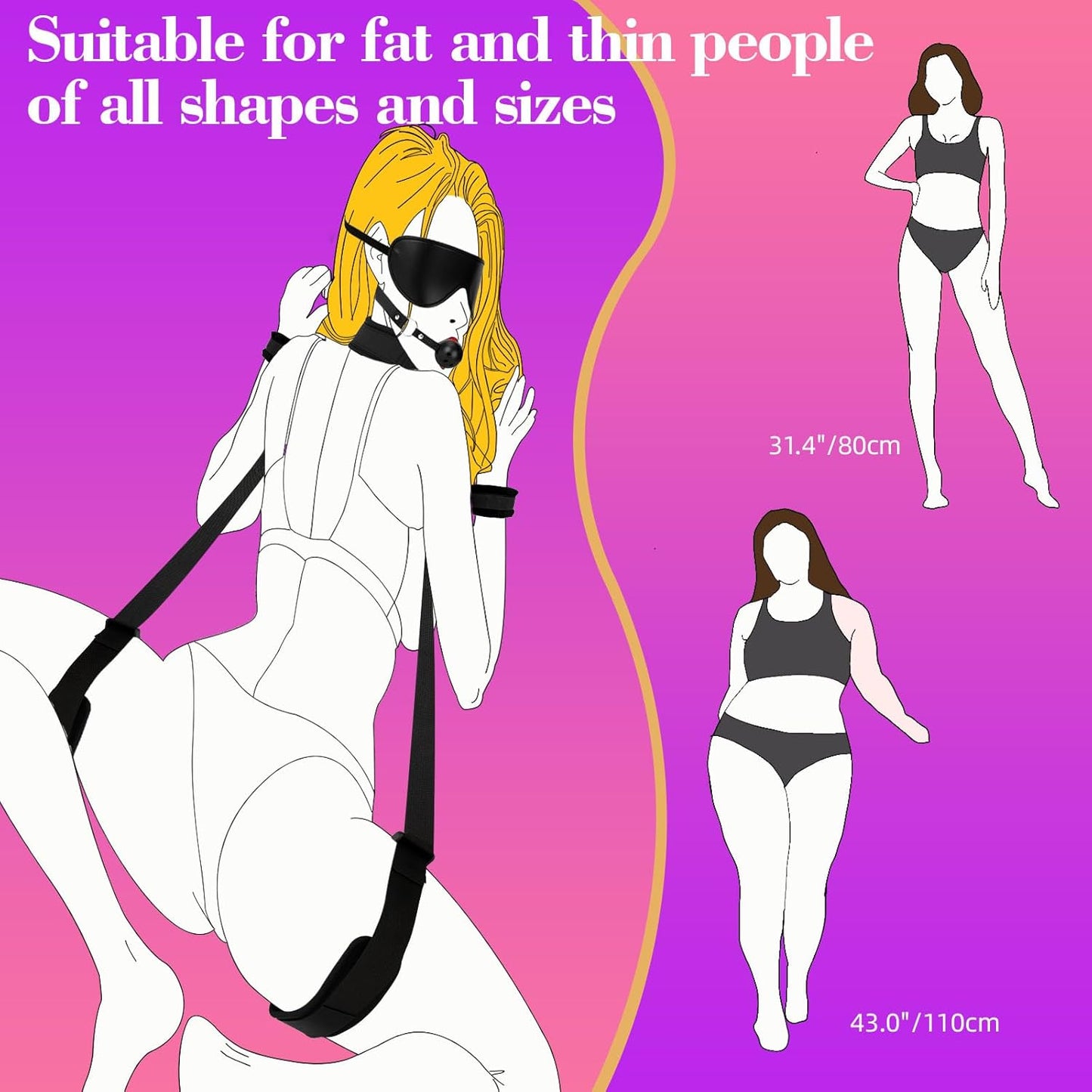 ObeyLine Adjustable BDSM Sex Sling Kit