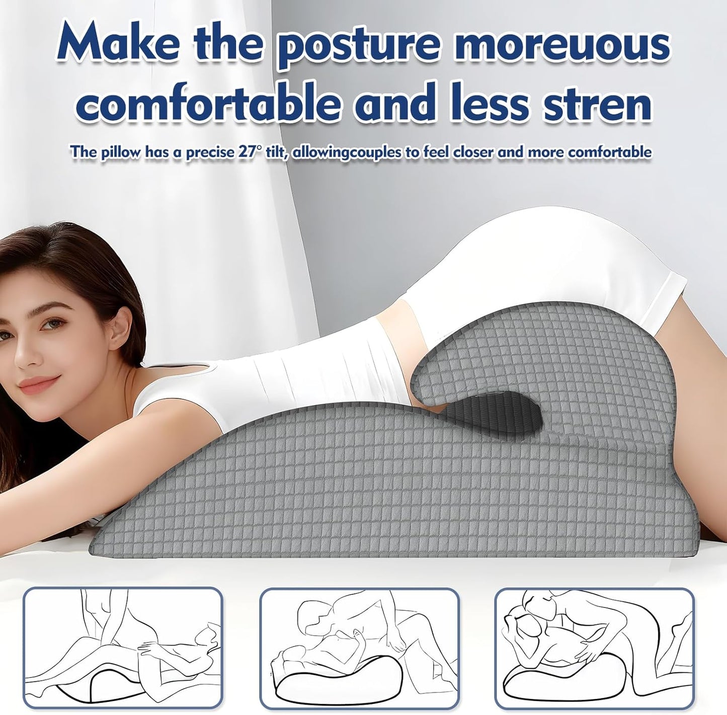 NocturneWedge Memory Foam Sex Position Pillow