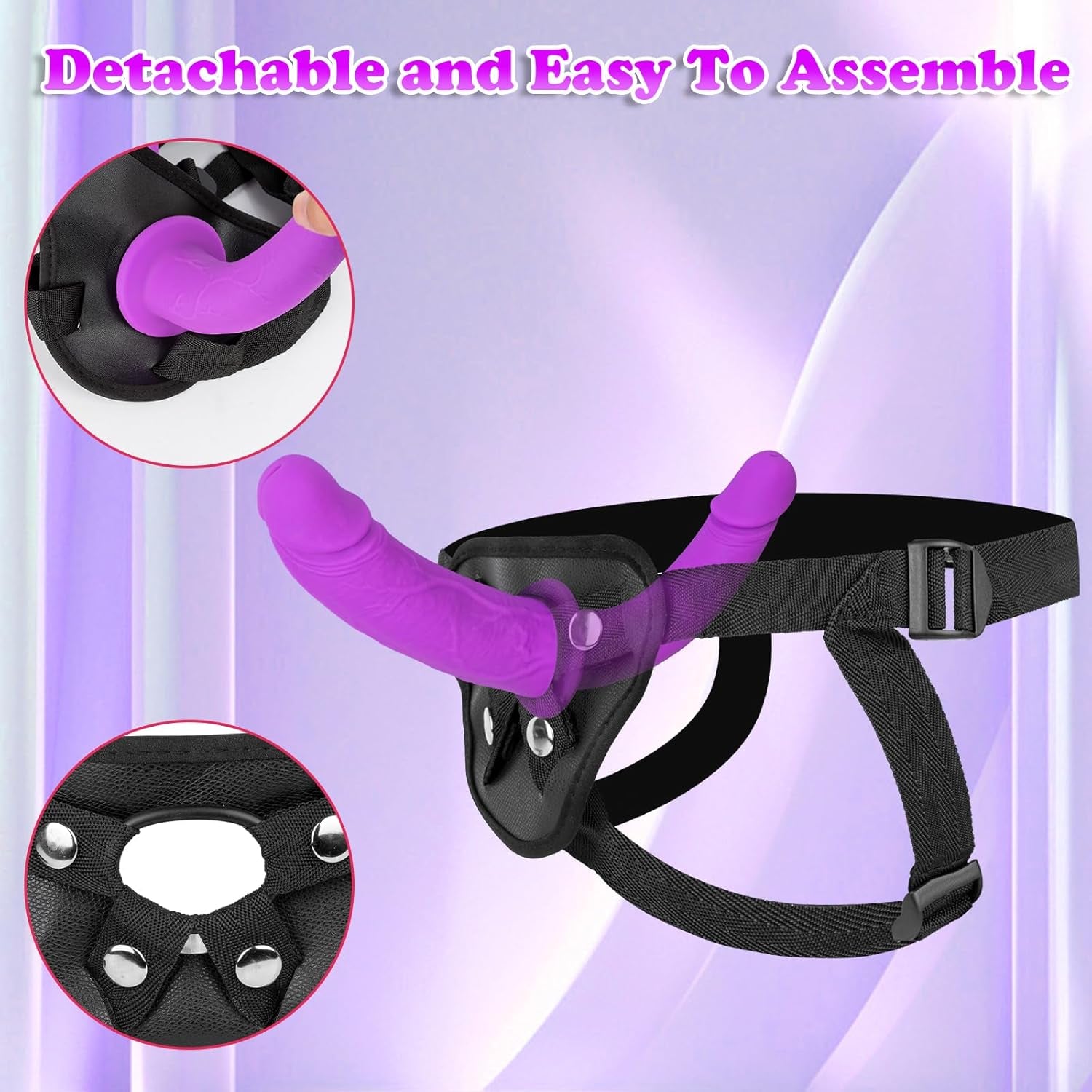 TwinFantasy Double-Ended Strap-On Dildo | Detachable Harness