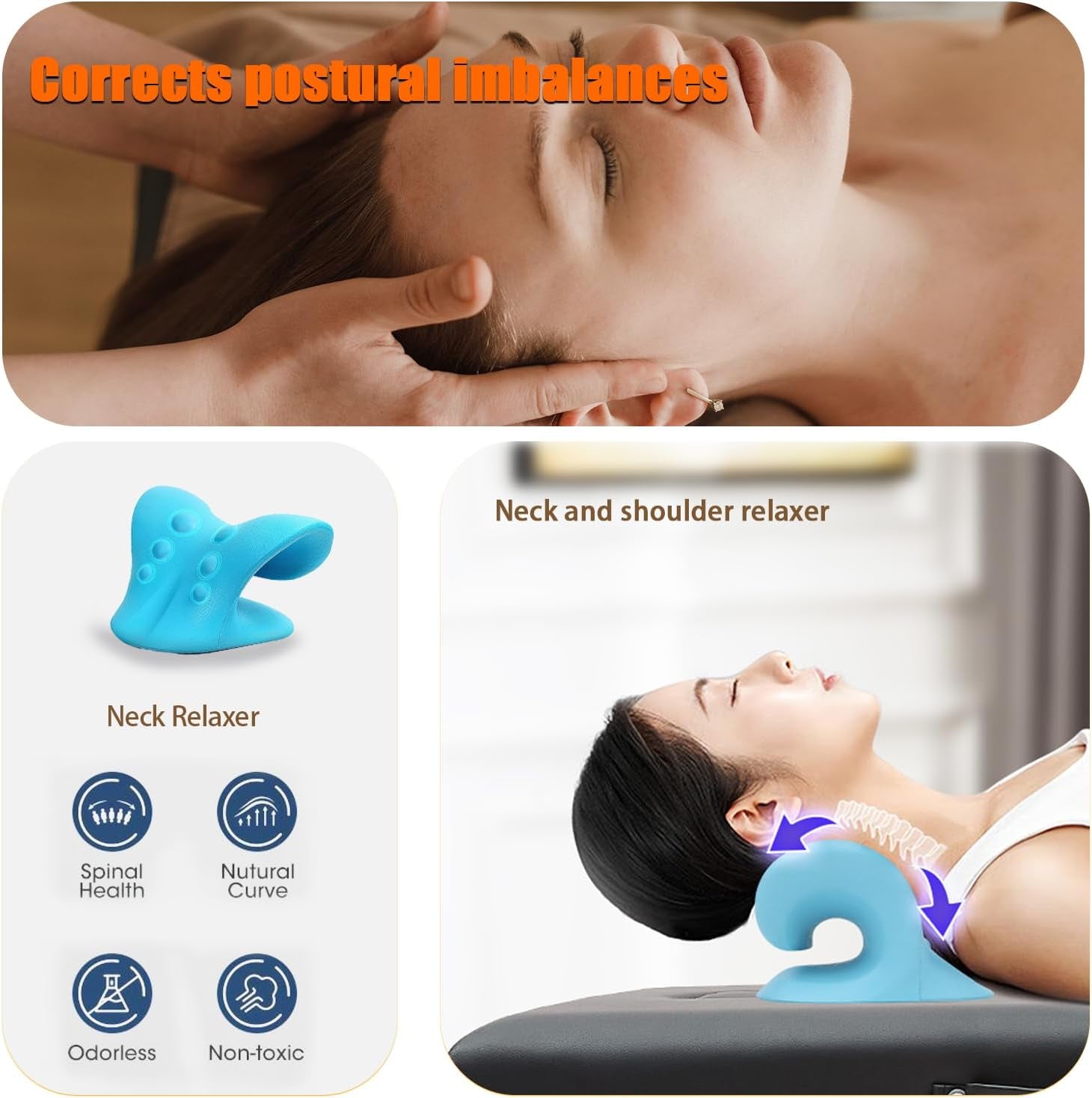 Portable Massage Table with Neck Stretcher, Light Weight 84 in Massage Bed Adjustable Lash Bed Tattoo Table for Eyelash Extensions Beauty Spa (Aluminum, Black)