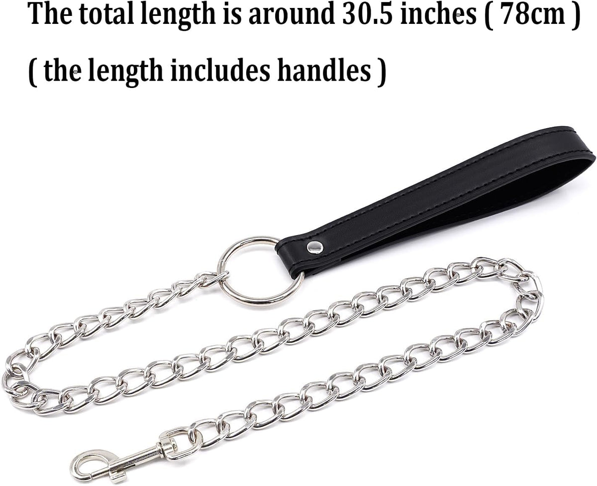 NightDevotion Fur-Lined Collar & Leash | BDSM Collar Set