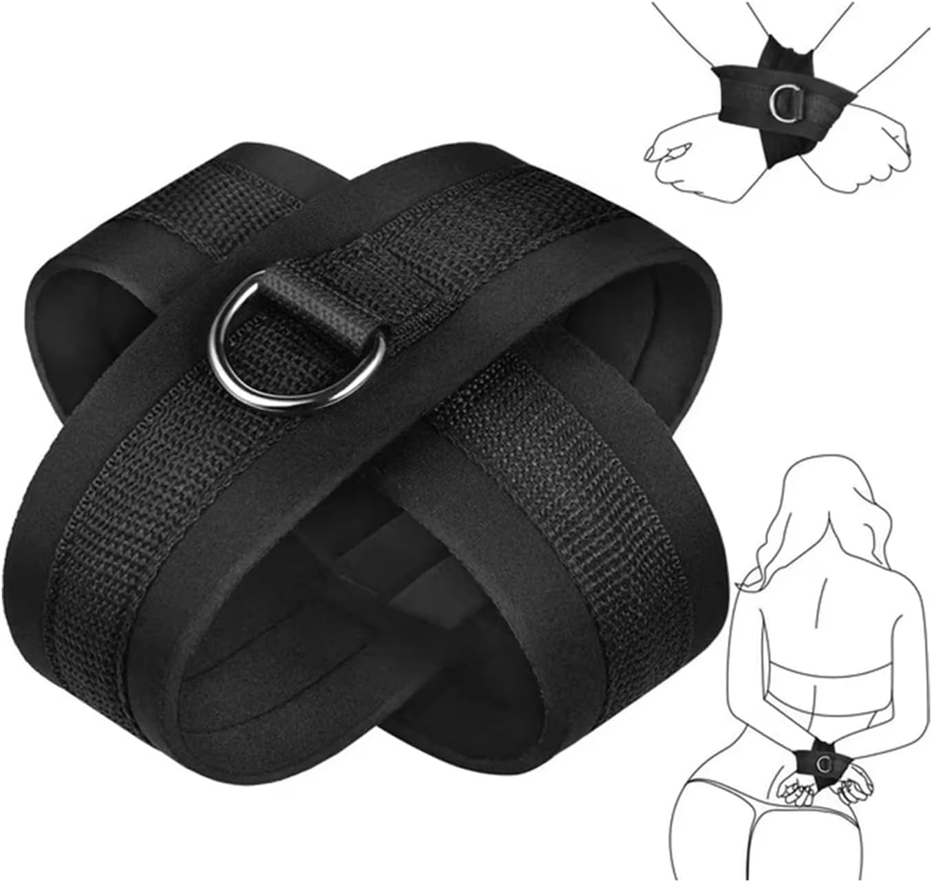 CrossFire  Cross Bondage Cuffs – Adjustable Restraint Set