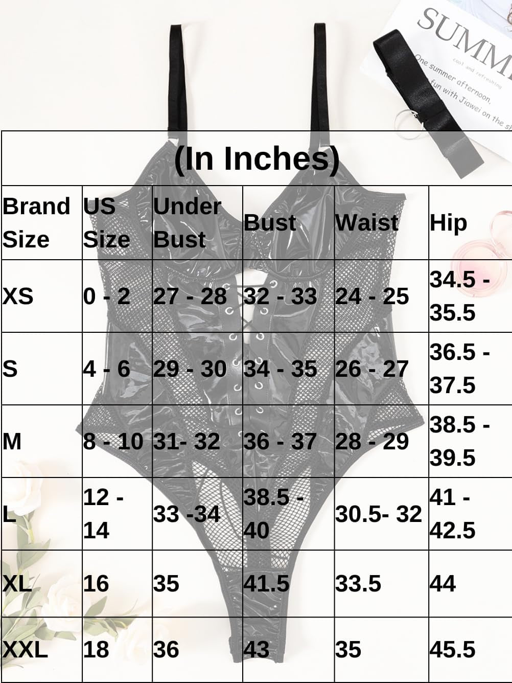 NightVice Wet Look Corset Bodysuit & Choker