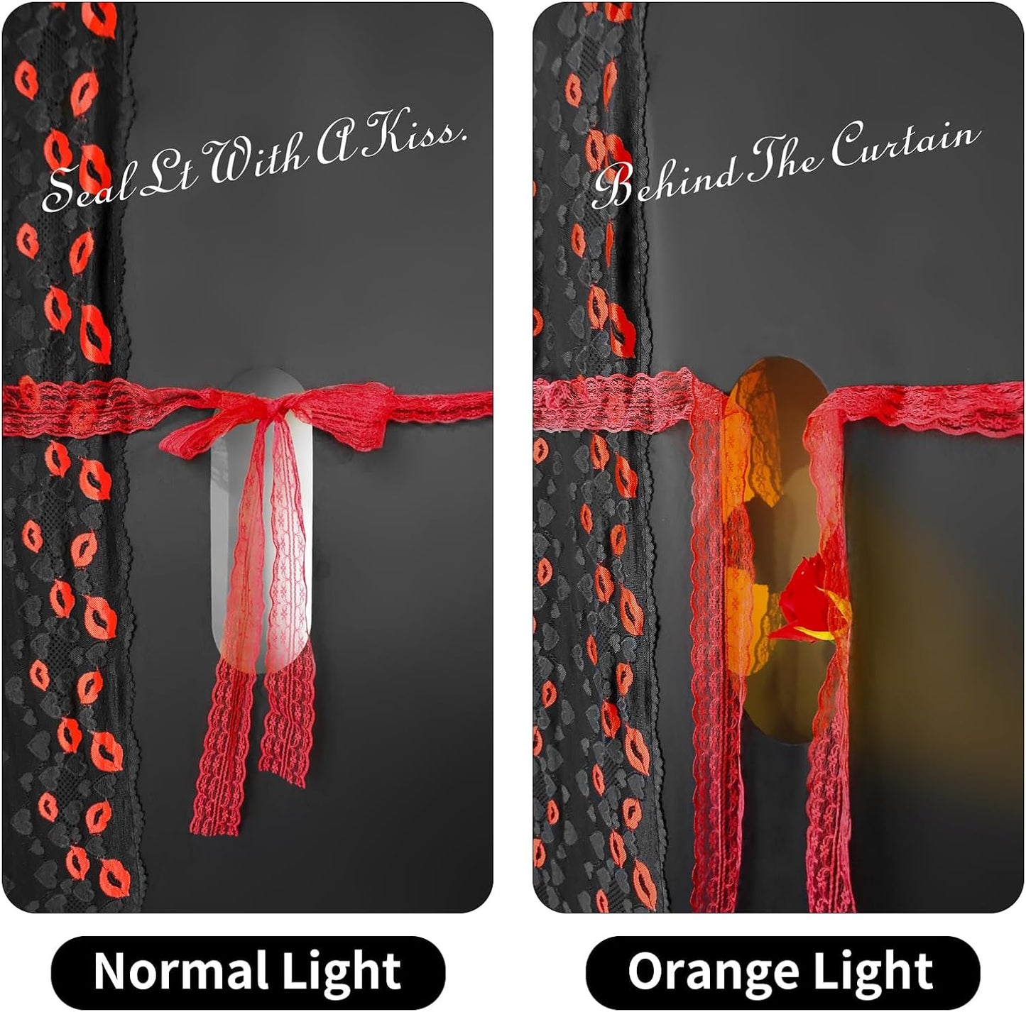 LaceMist Portable BDSM Glory Hole Door Curtain