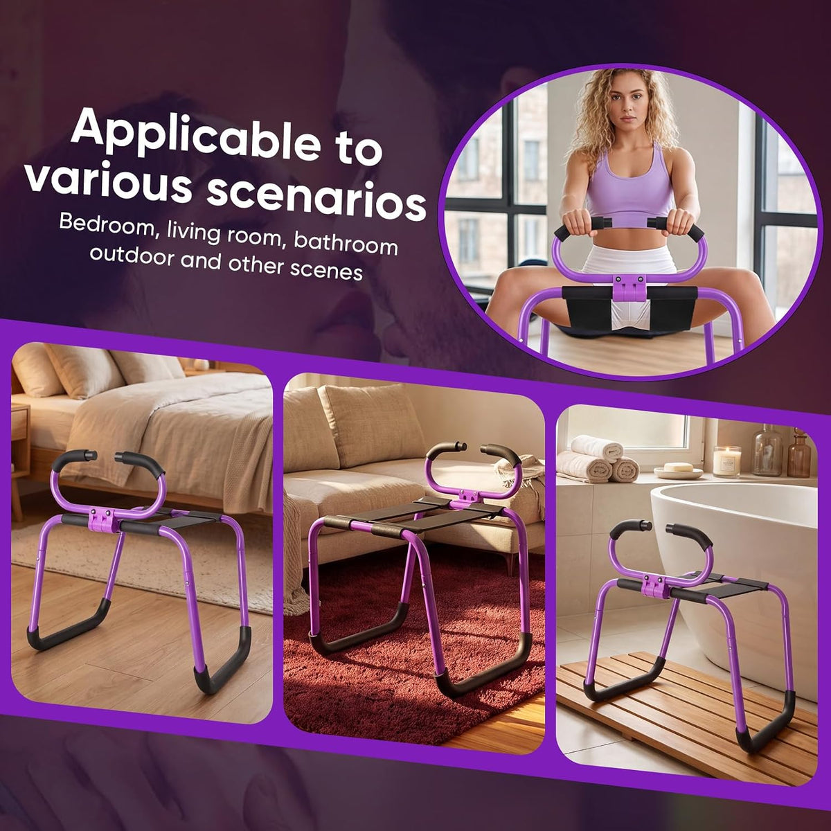 VelvetHold Large Sex Position Chair 400lbs Support