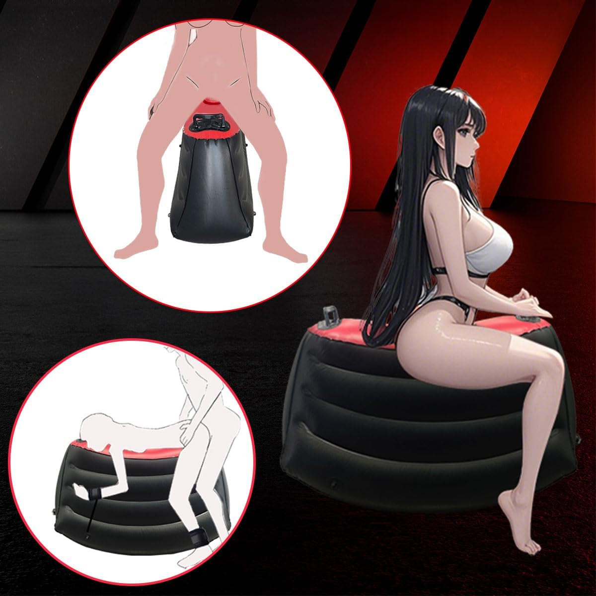 Sex Pillow Dildo Mount for Women, Adult Toys Position Cushion Inflatable Furniture Sex Toys Dildo Chair for Couples