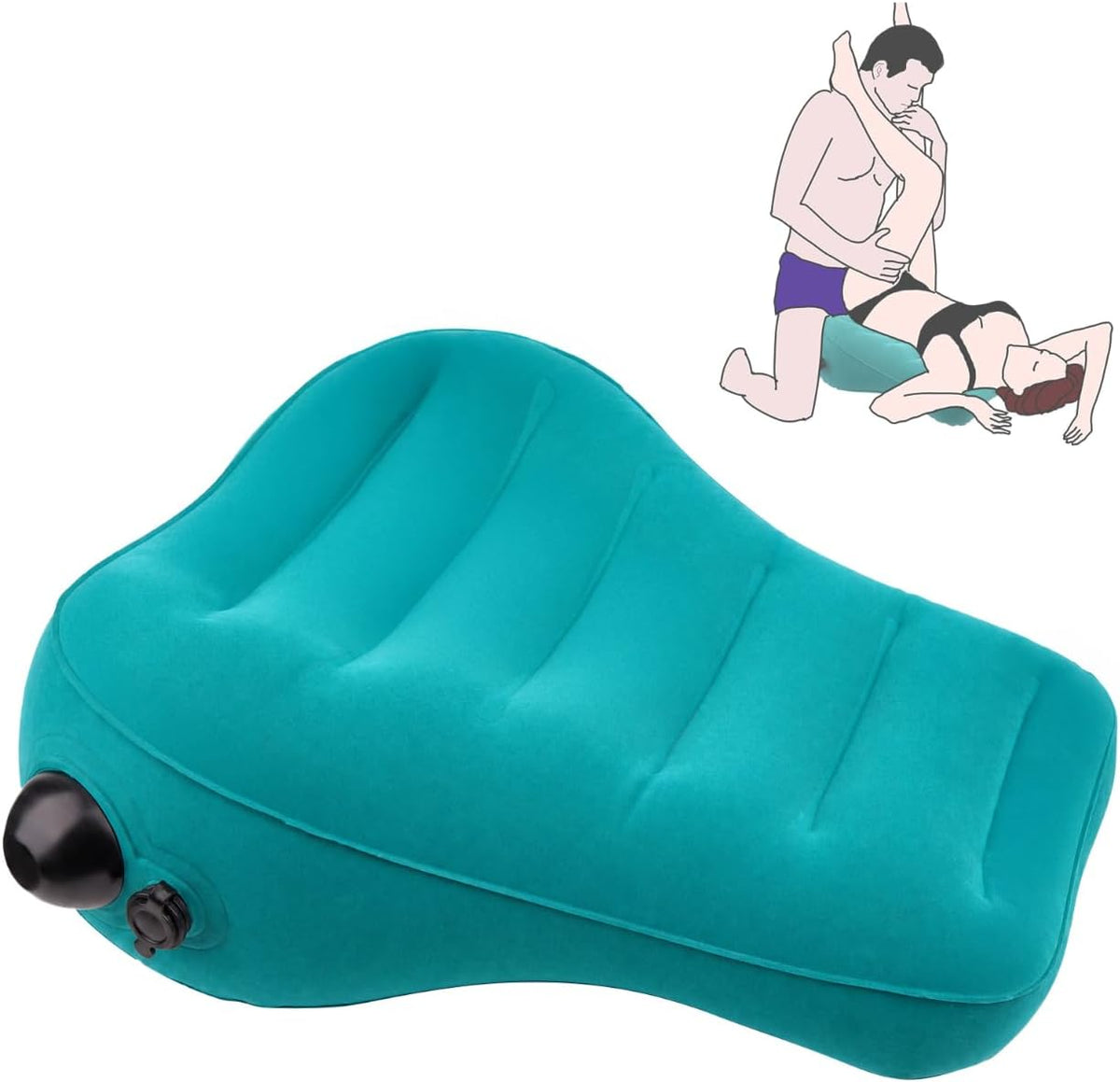 NightDrift Inflatable Sex Position Cushion with Built-In Pump