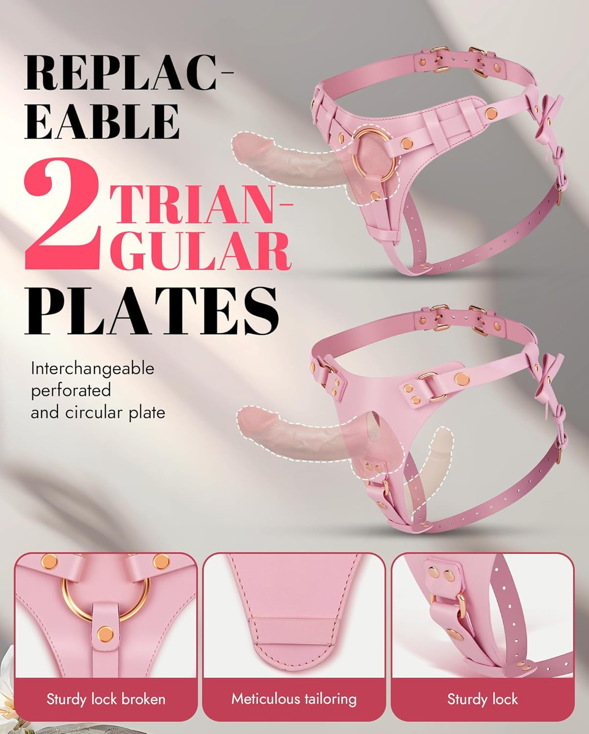 PerfectMatch Strap-On Harness – 6 Rings, Adjustable