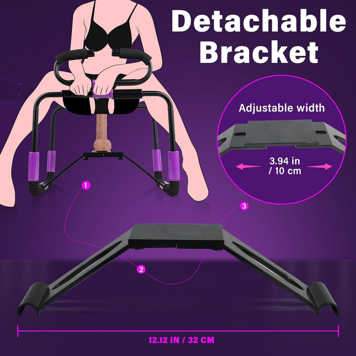 ViolettaRig Foldable Sex Chair with Rocking Bridge and Dildo Attachment