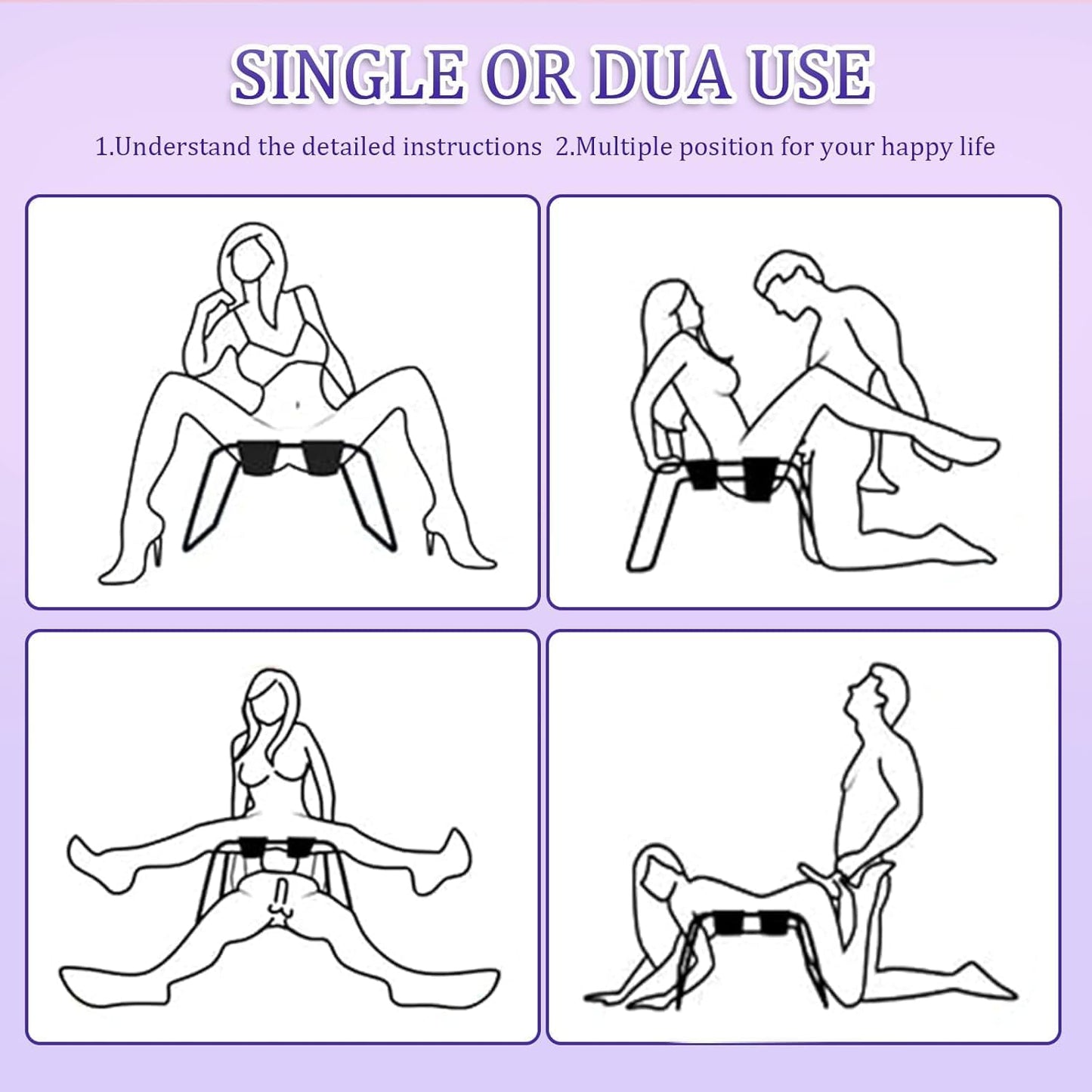 NightRegent Oversized Sex Chair, 800lb Support