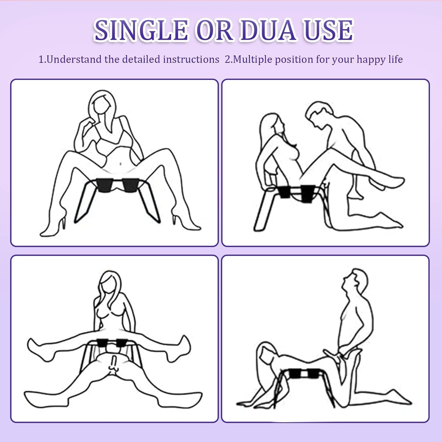 NightRegent Oversized Sex Chair, 800lb Support