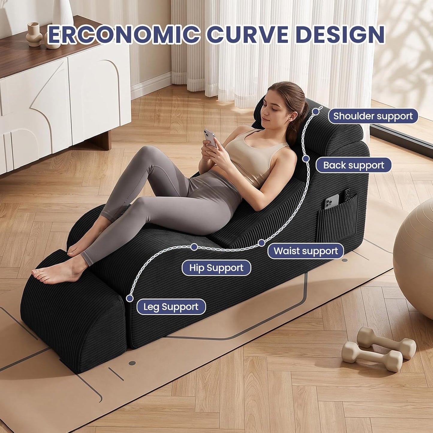 DuskCradle Convertible S-Shaped Sex Chaise