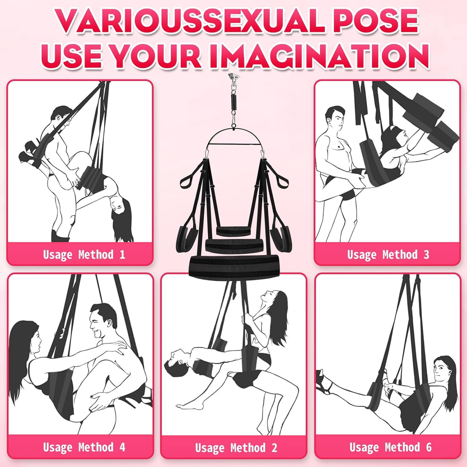 OrbitRush 360° Sex Swing for Door & Ceiling