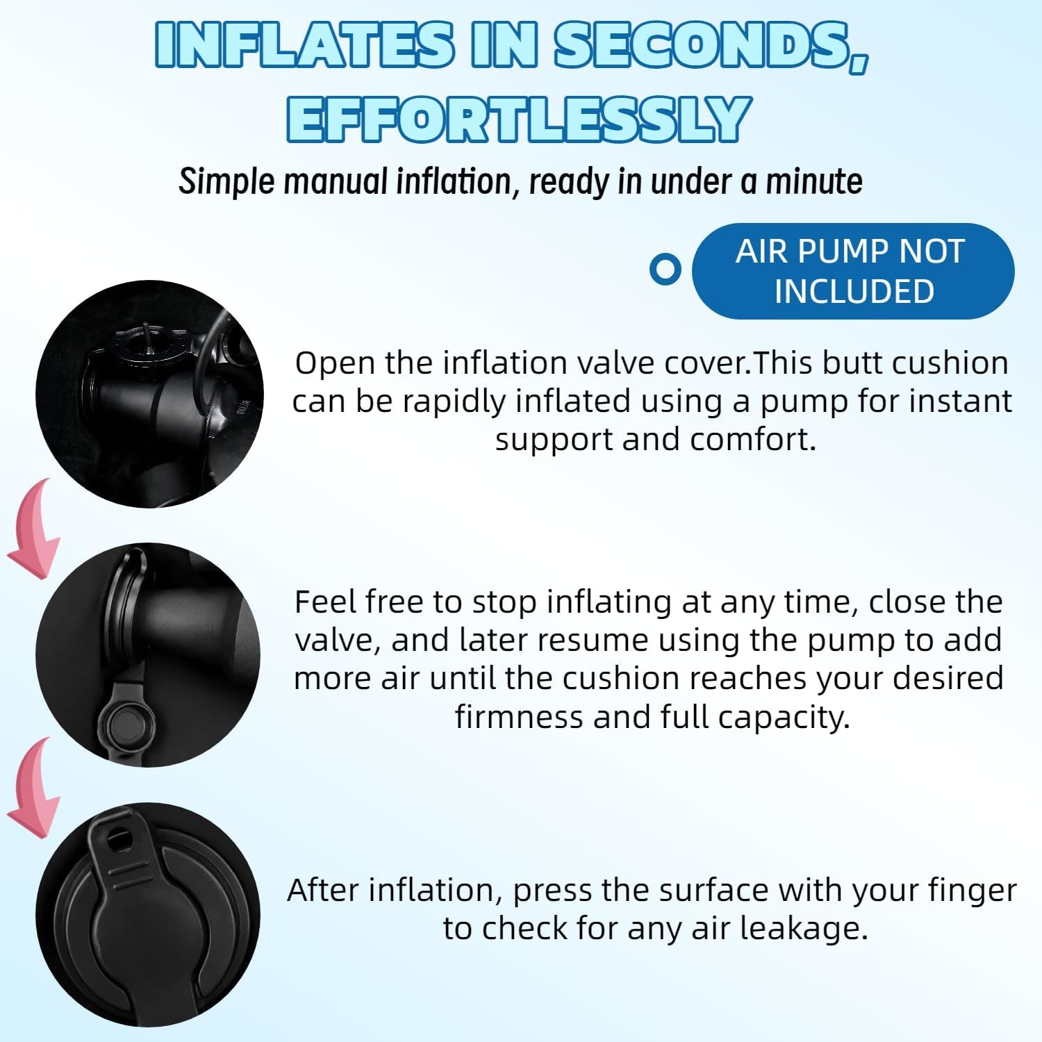 NoctisSable Inflatable Sex Cushion, Toy Mount | Hands-Free Couples