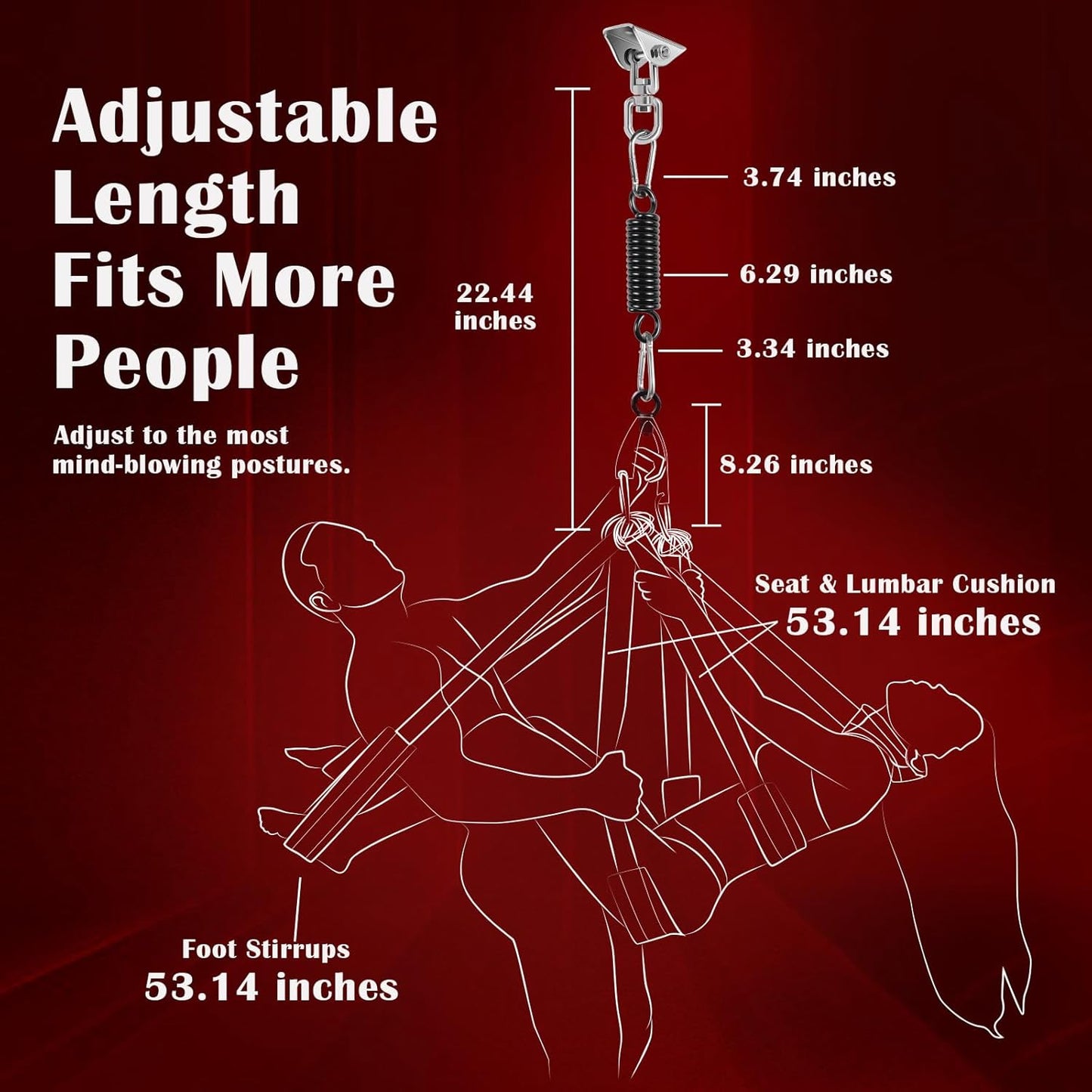 GravityMuse 360° Ceiling & Door Sex Swing