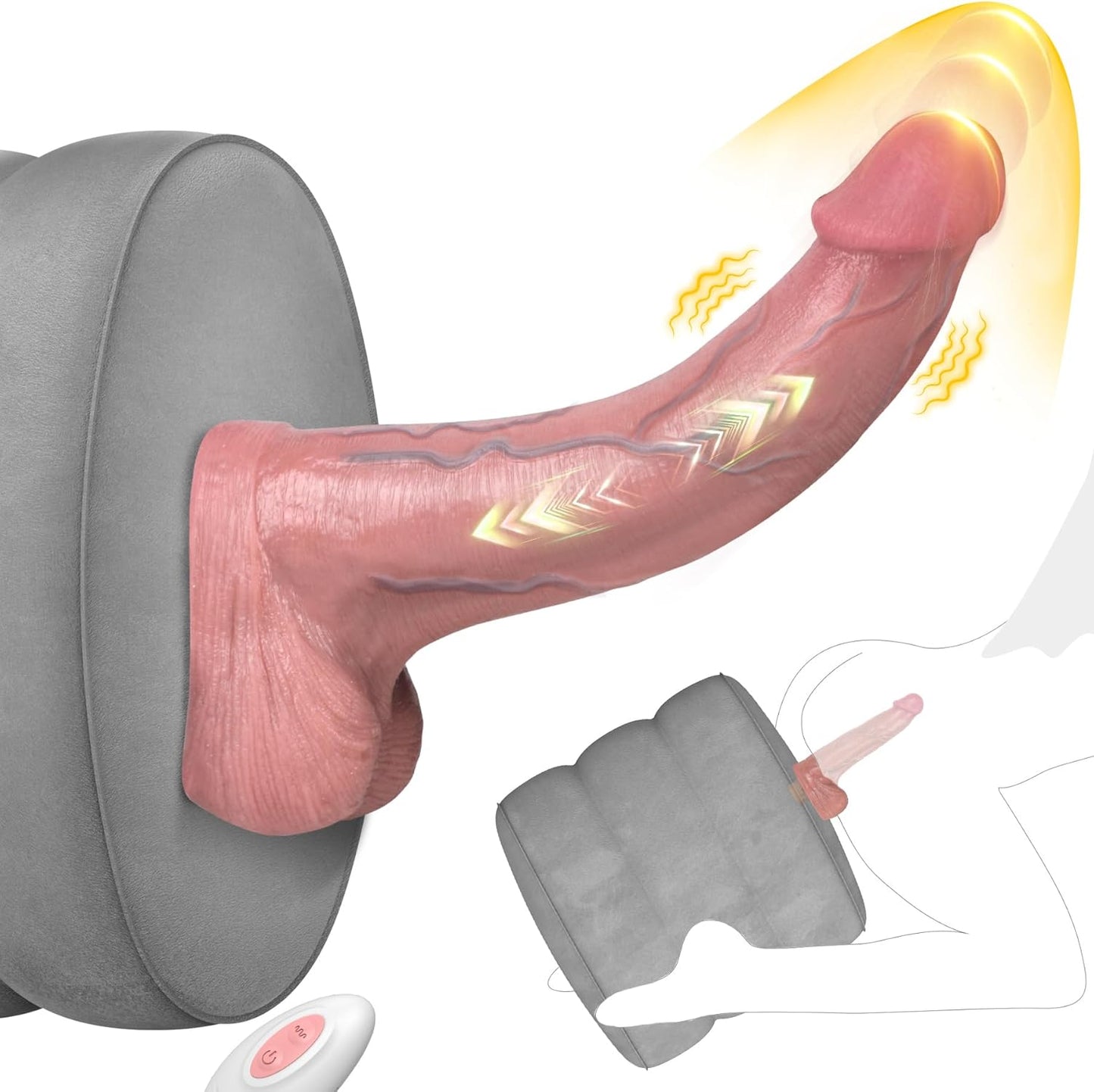 NightMotion Sex Pillow with Thrusting Dildo