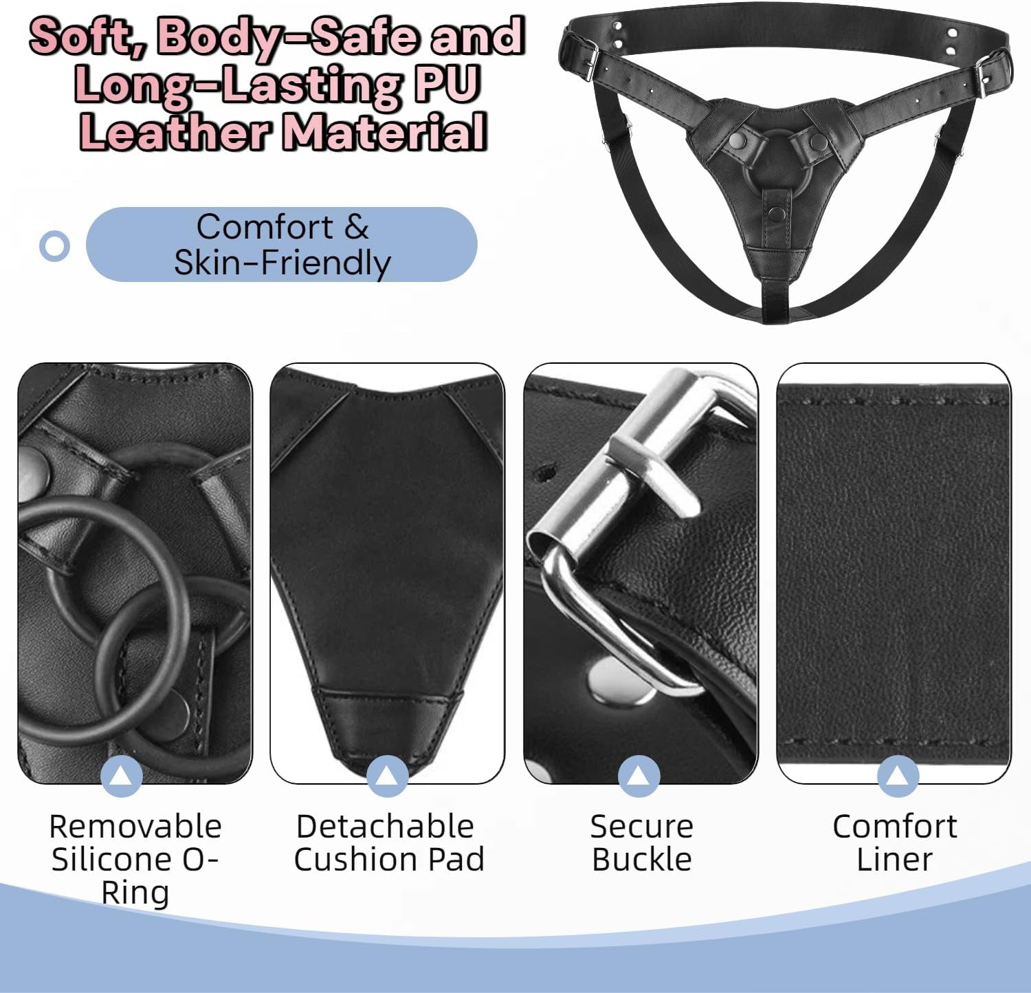 EasyStart Strap-On Harness Set | 3 O-Rings, Adjustable Fit
