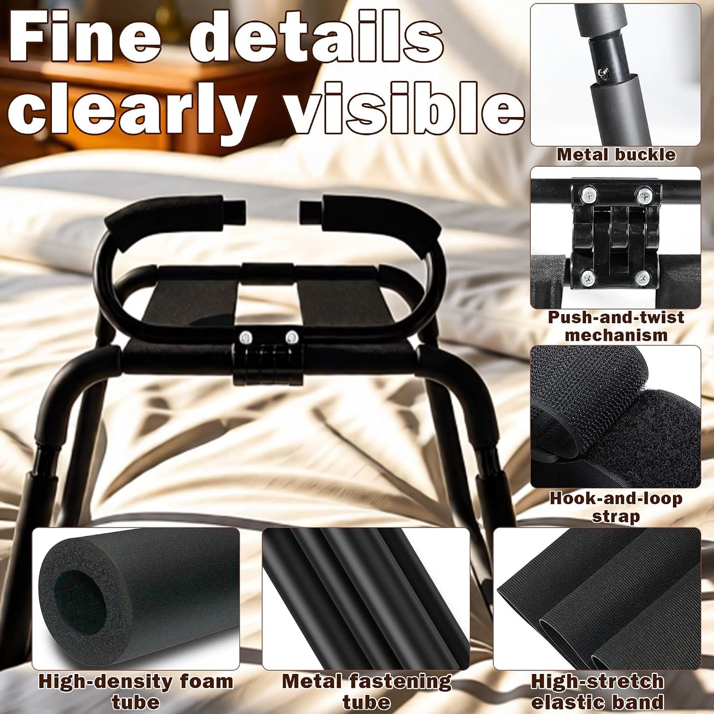 DuskThrone Adjustable Sling Sex Chair with Handrails