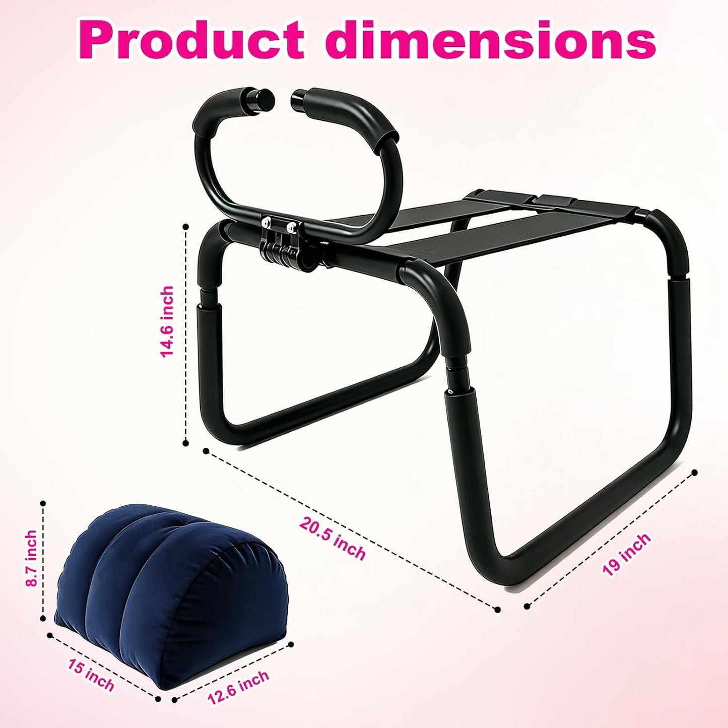 DuskRoyal Bouncing Sex Chair & Dildo Mount Pillow