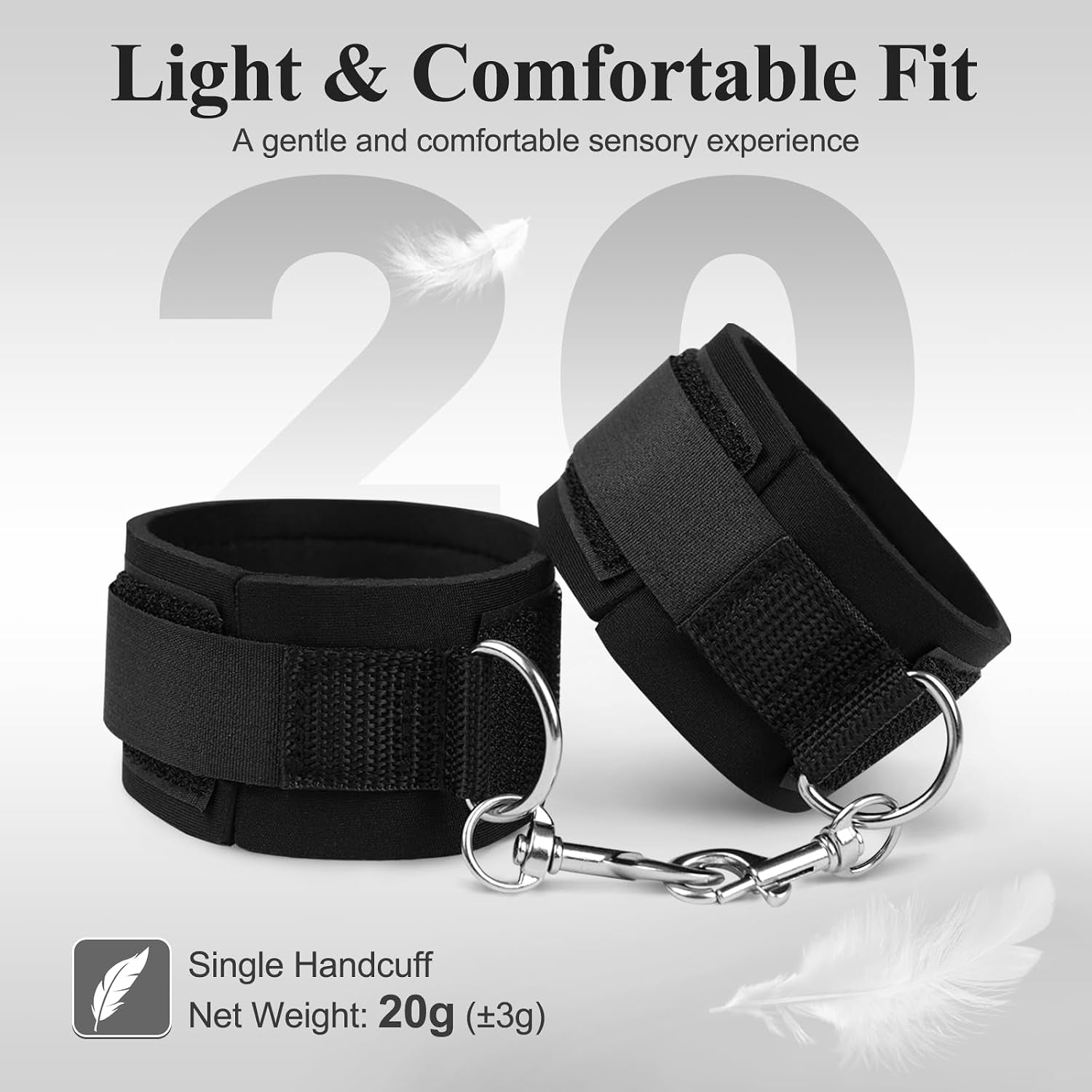 DuskTease Wrist & Thigh BDSM Cuff Restraint Set