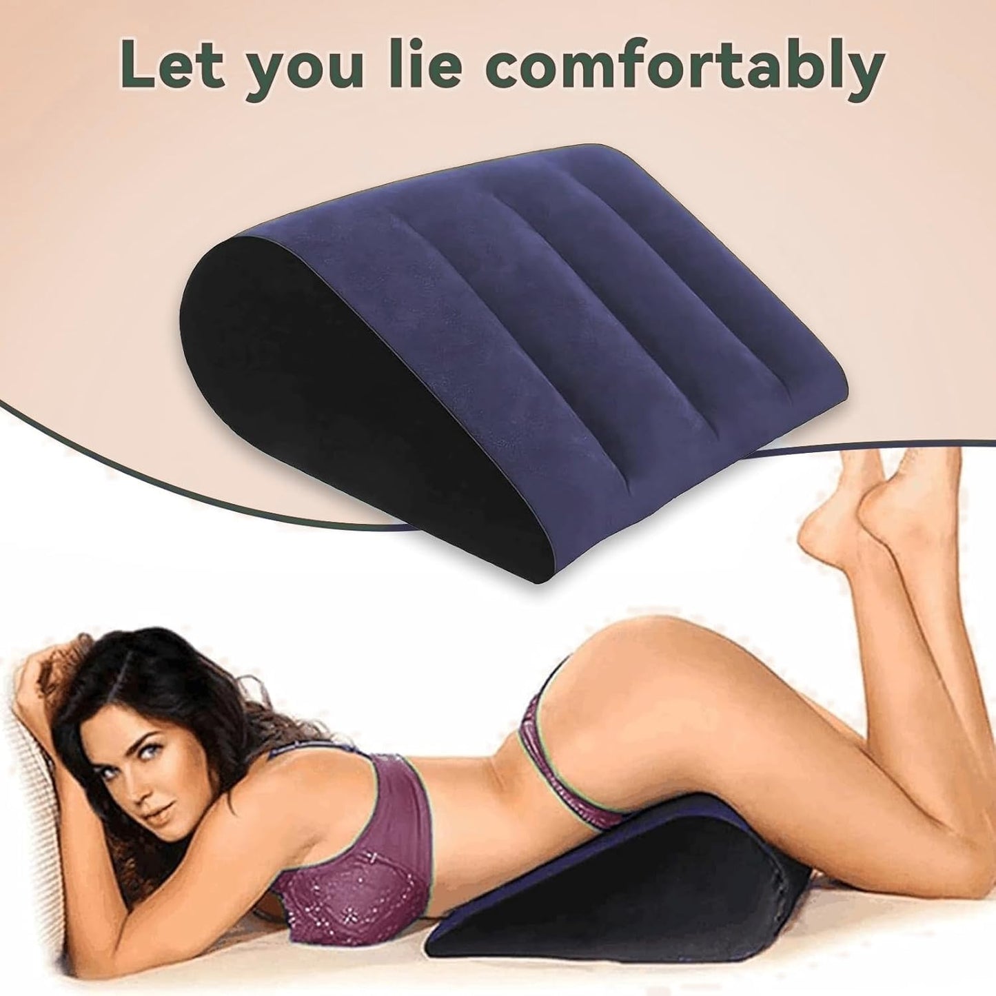 AfterGlow Sex Position Pillow for Couples | Inflatable Wedge Cushion