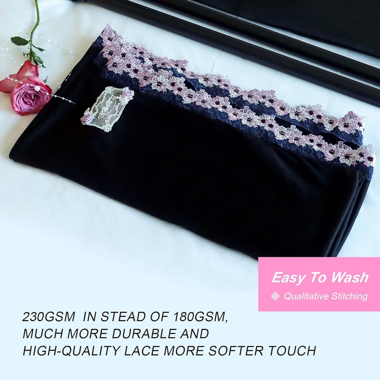 SilkNoir BDSM Lace Glory Hole Door Curtain