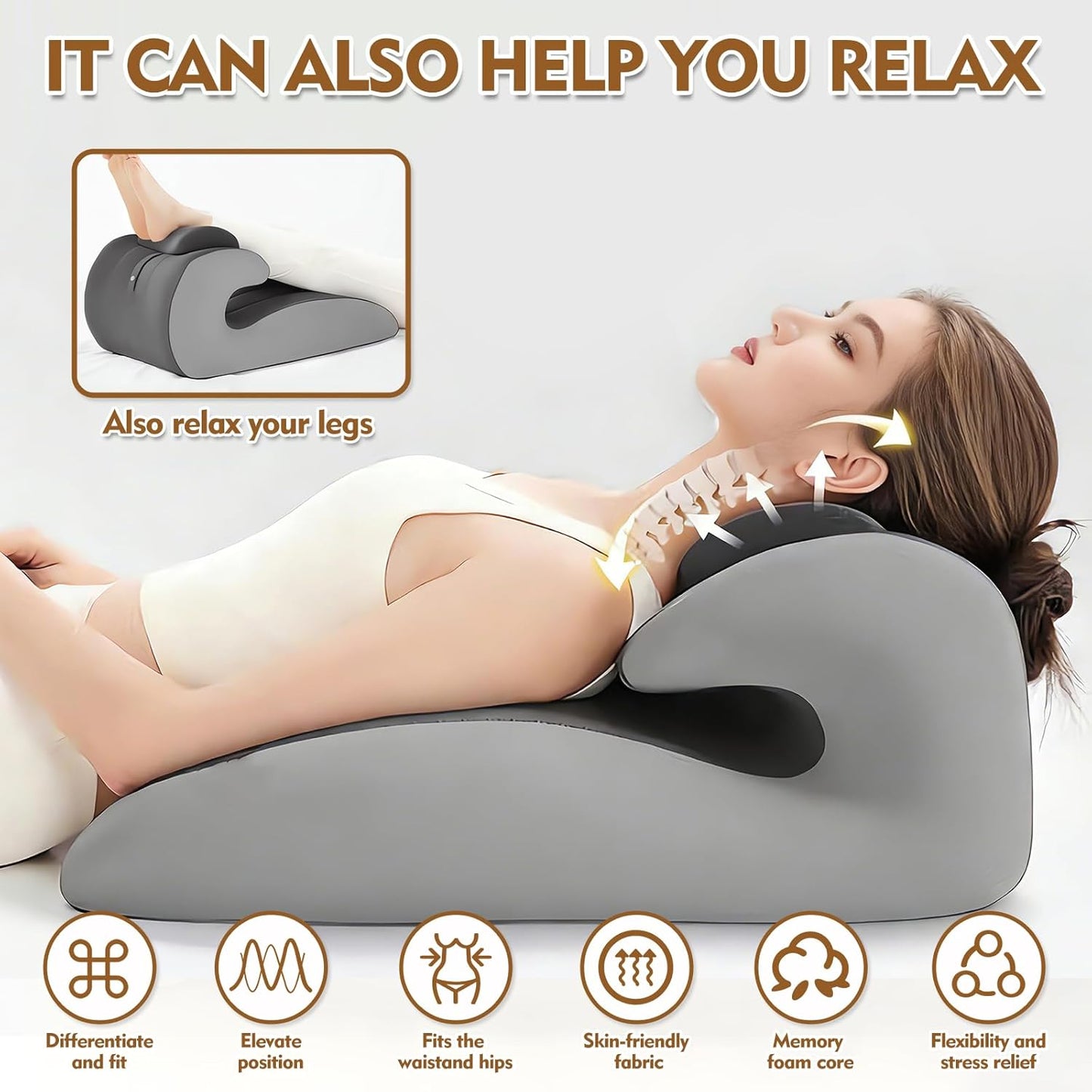 DuskRest Memory Foam Sex Positioning Pillow