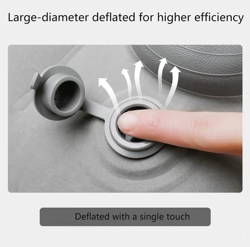 Intimacy Pillow for Couples - Inflatable Wedge Cushion, Sex Furniture Support with Travel Bag, Hip Positioning Pillow for Bed & Outdoor Use (Grey)