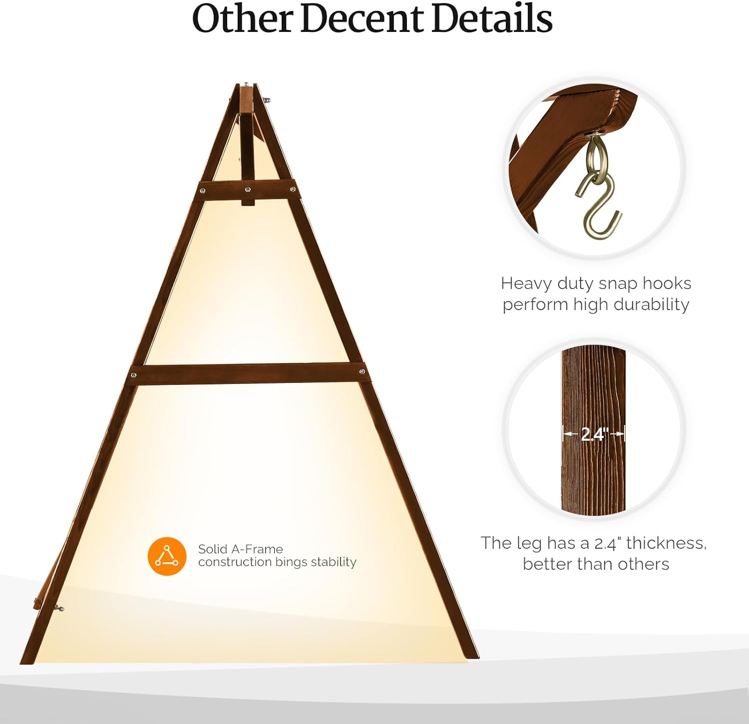 LustPavilion Wooden Sex Swing Stand | 660 lb A-Frame