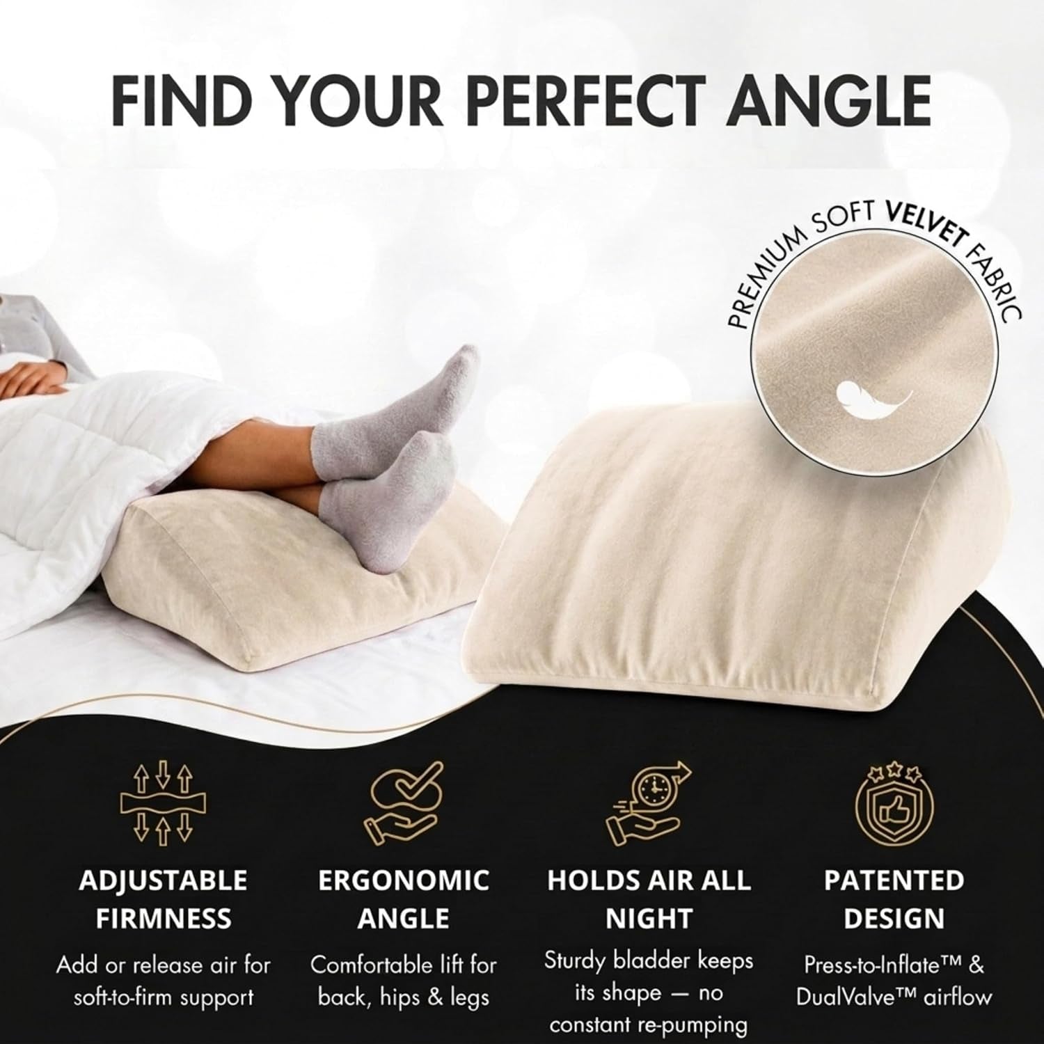 DuneAscent Sex Position Wedge Pillow for Couples