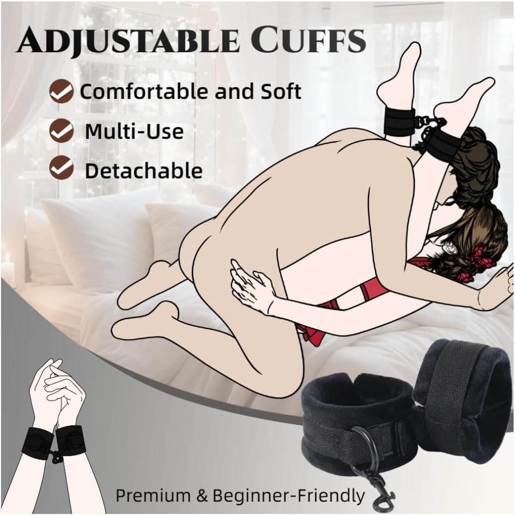 LockLift Sex Position Pillow with Cuffs