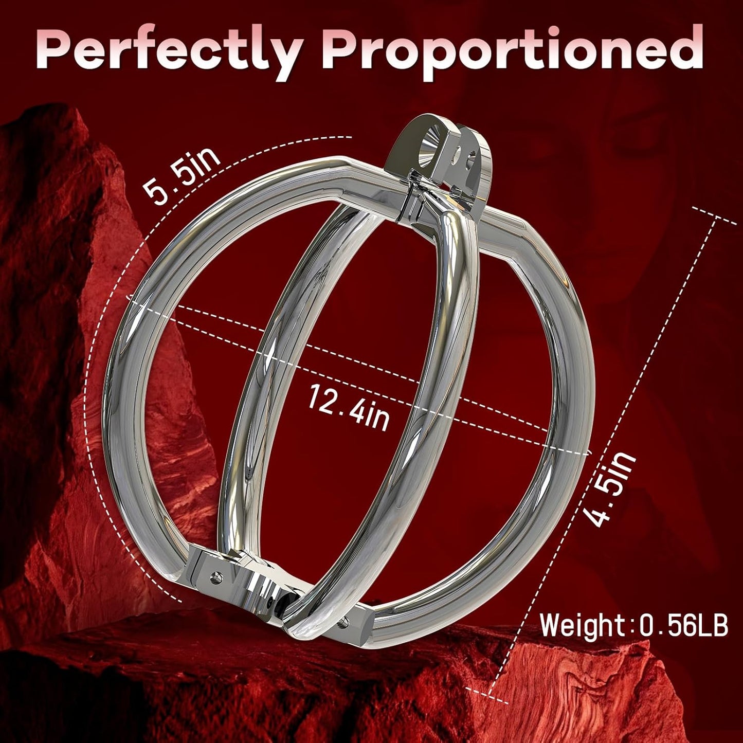 SilverLock Silver Metal BDSM Handcuffs