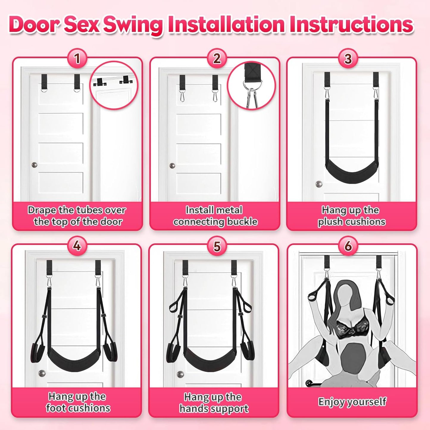 OrbitRush 360° Sex Swing for Door & Ceiling