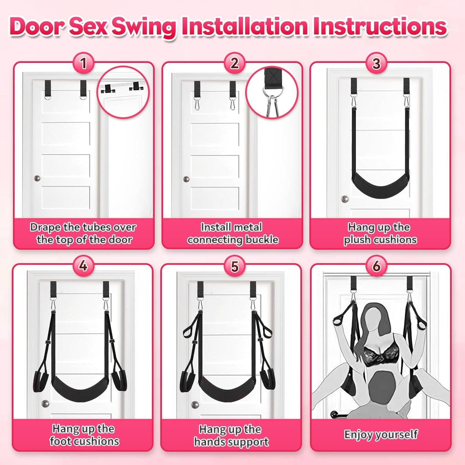 OrbitRush 360° Sex Swing for Door & Ceiling