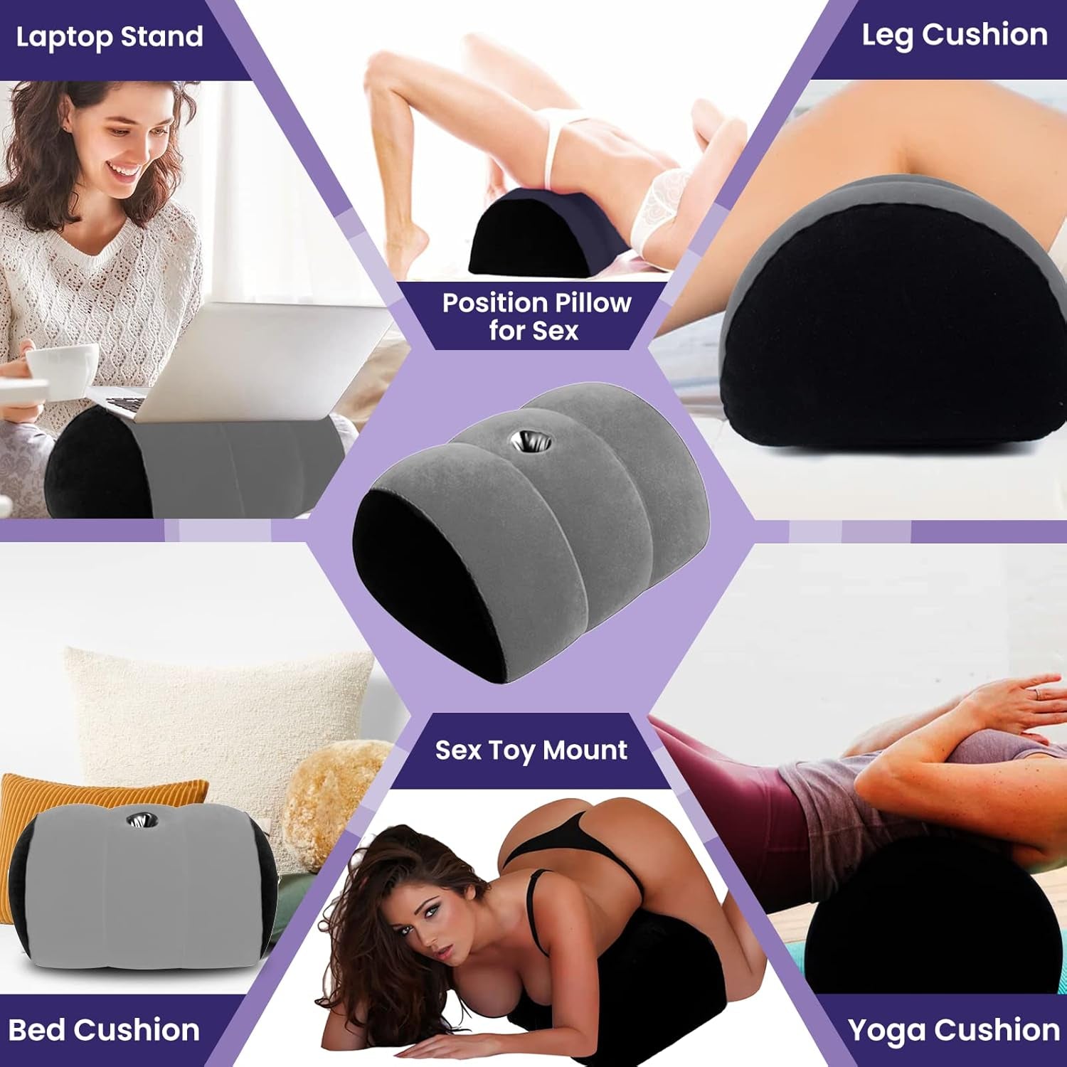 MountMuse Inflatable Sex Position Dildo Mount Pillow