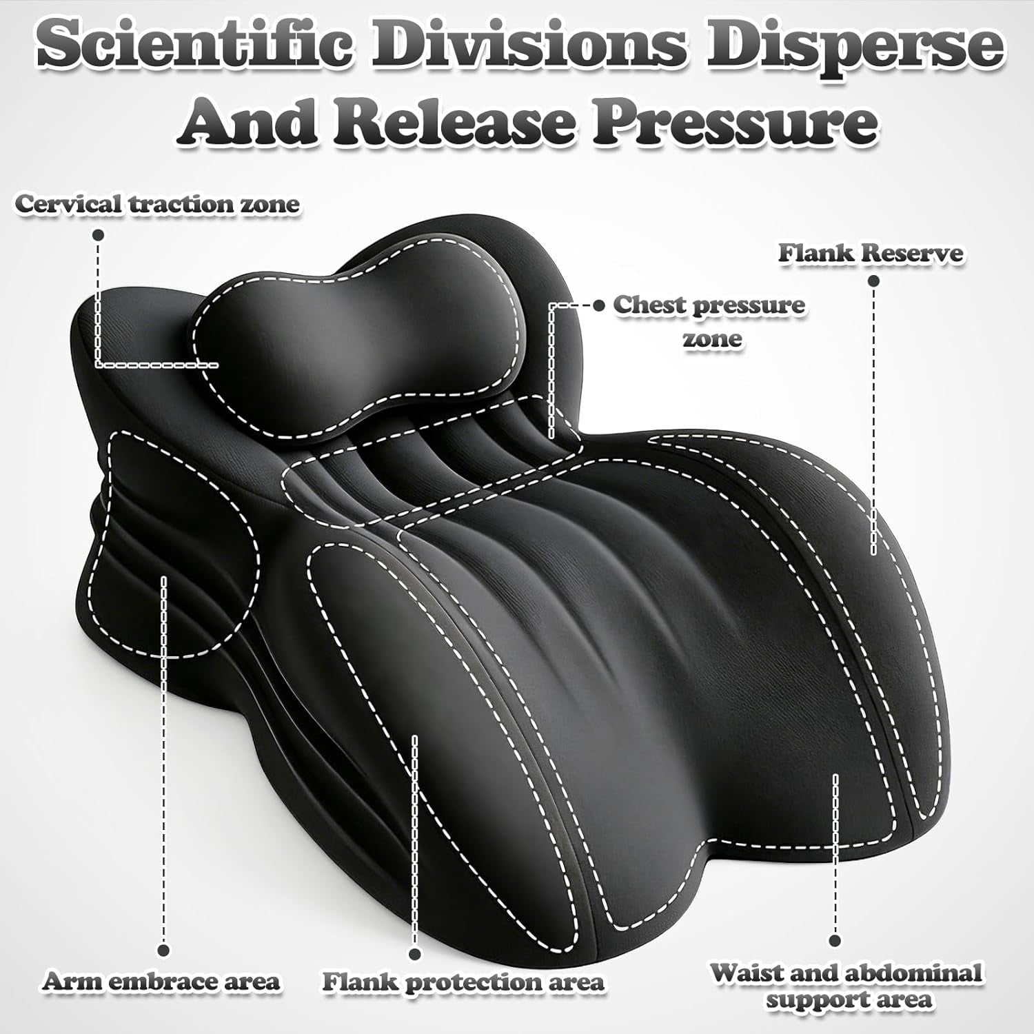 BlackRoom Ergonomic Memory Foam Sex Wedge Pillow