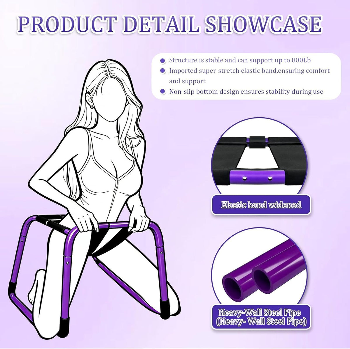 NightRegent Oversized Sex Chair, 800lb Support