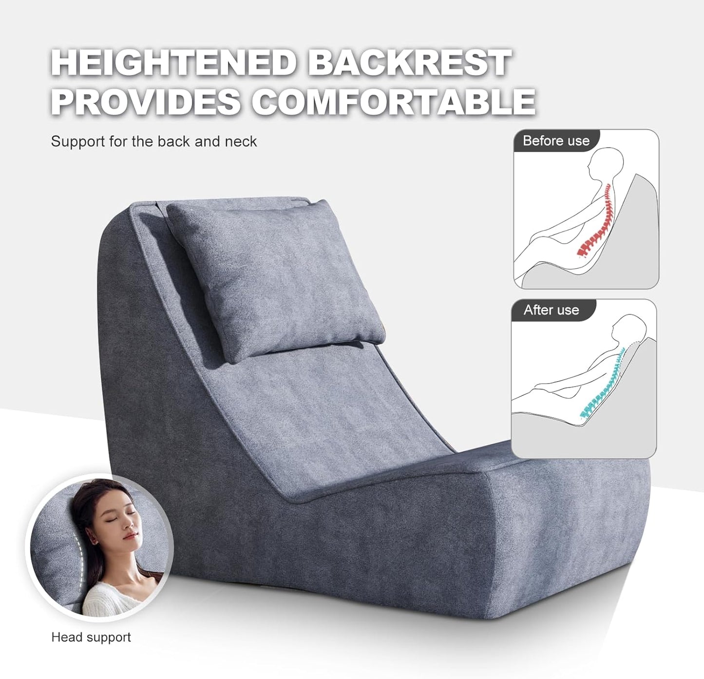 VelvetHaven Convertible Sex Chaise & Ottoman Set