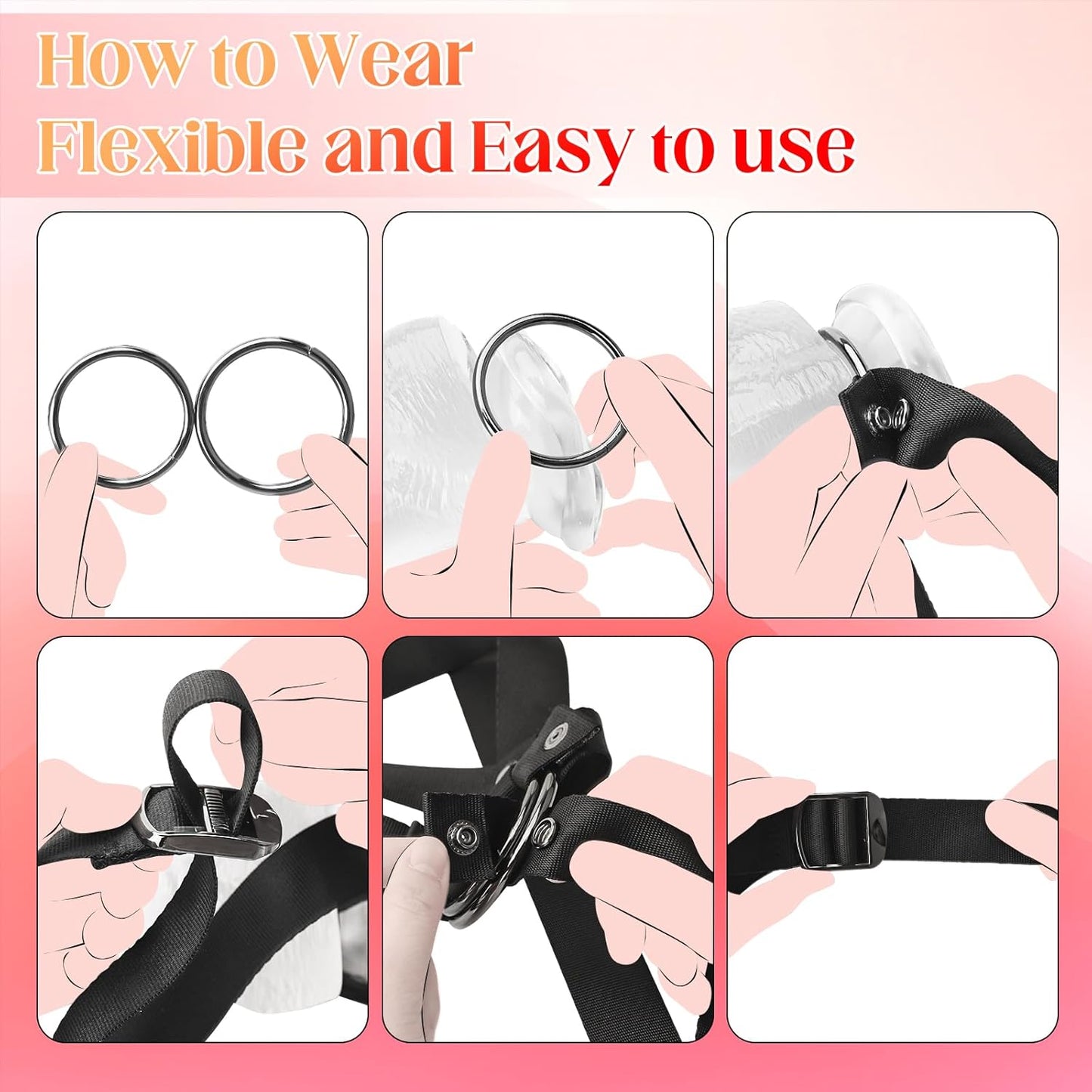 DuskWield Adjustable Multi-Scenario Dildo Strap-On Harness