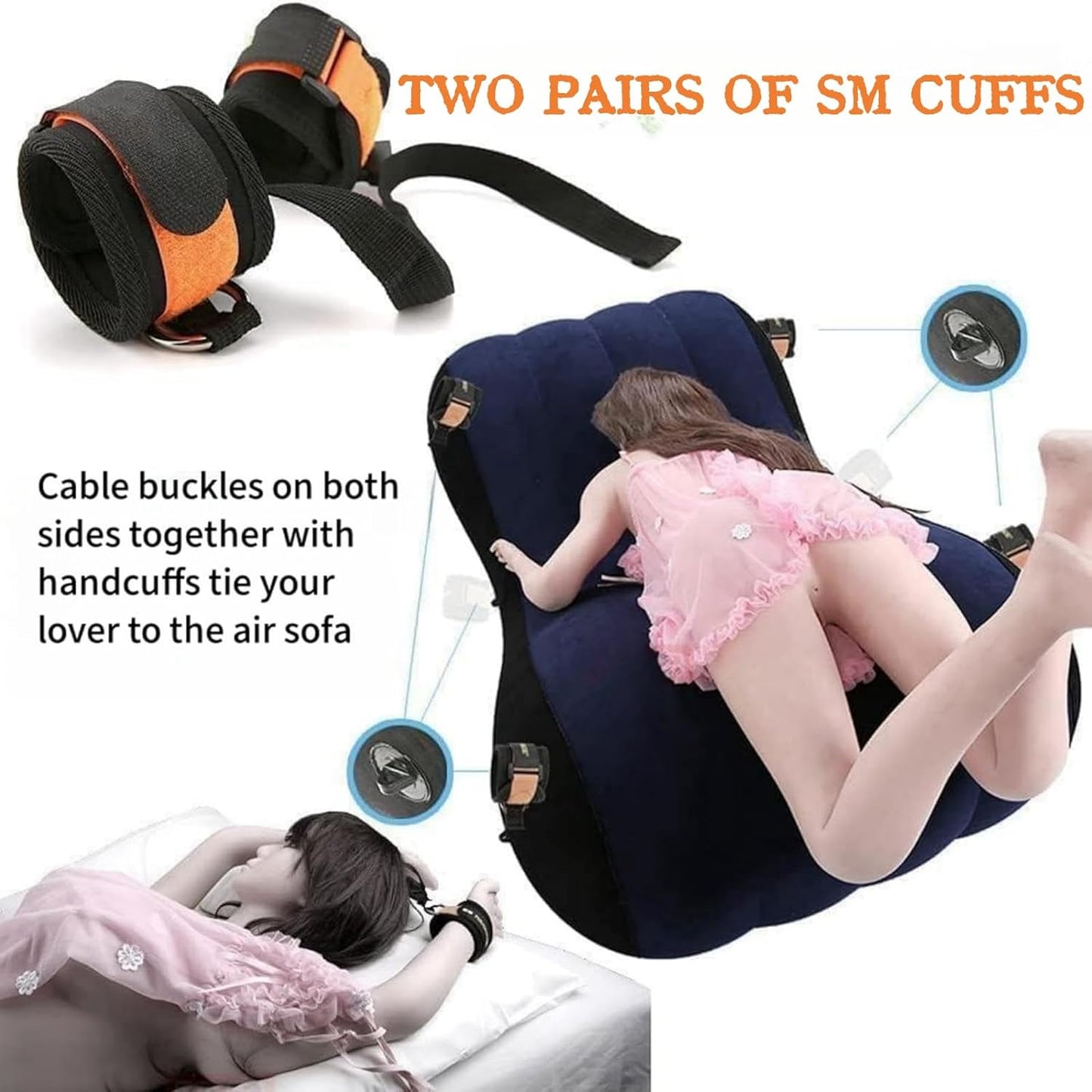 CurveRush Inflatable Sex Sofa Lounger