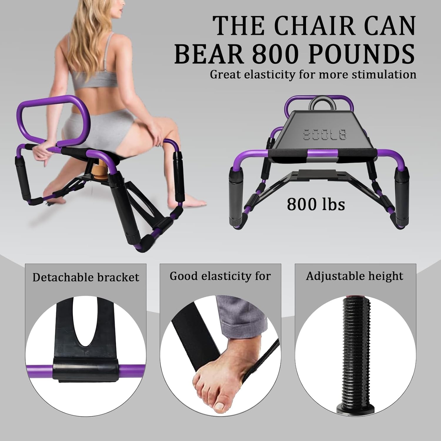 RiseRush Bouncing Sex Chair with Dildo Mount & Handrail